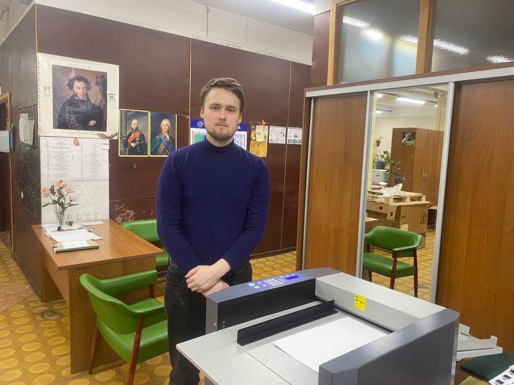 В типографии государственного НИИ Московской области установлены ризограф Riso SF 5350 E II и биговальная машина Ausjetech C4 Sniper